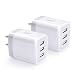 USB Wall Charger, Hootek 2-Pack USB Wall Plug 3-Port Charging Box 3.1A Power Adapter Multi Port Quick Charger Block Cube Compatible for iPhone XR/XS/XS MAX/X/8/7/6S Plus, iPad, Samsung, LG, HTC, Moto primary