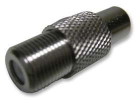 PRO SIGNAL Adaptor, F to Phono Socket – Nickel Plated, Diamond Knurled – PSG01918