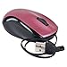 Logitech M125 3-Button USB Optical Scroll Mouse w/Retractable Cord (Rose Pink)