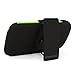 Cellularvilla Case For LG Lucid 3 VS876 Green Black Prime Series Hard Soft Dual Layer Holster Case KickStand with Locking Belt Swivel Clip Cover Protector