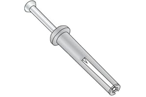 NEWPORT FASTENERS 1/4" x 1" Hammer Drive Anchors/Mushroom Head/Zamac Alloy Body/Steel Zinc Nail (Carton: 100 pcs)