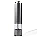 Greenco 2-Pack Automatic Electric Pepper Mill and Salt Grinder, Stainless Steel