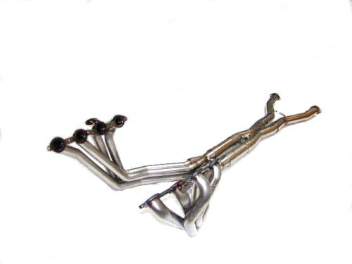 LG 09-13 Corvette C6 "Super Pro" 1 3/4" Stainless Steel Long Tube Headers w/ X Pipe - High Flow Cats