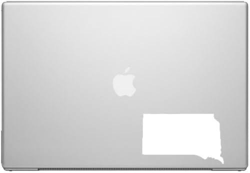 South Dakota Mount Rushmore State Pride Decal Sticker - White 5" Vinyl Decal for Cars, Macbooks, and Other Laptops