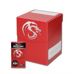 1 BCW Deck Box / Case - Red - Holds 100 Cards