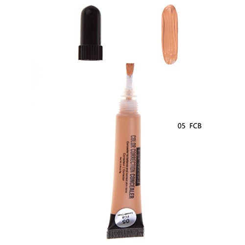 Hunputa High Definition Color Correcting Face Concealer Foundation Primer,Pro Conceal HD Concealer Silky Smooth Primer (E)