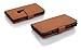 Cadorabo Case works with Nokia Lumia 920 in SADDLE BROWN (Design BOOK STRUCTURE) – with 2 Card Slots – Wallet Case Etui Cover Pouch PU Leather Flip
