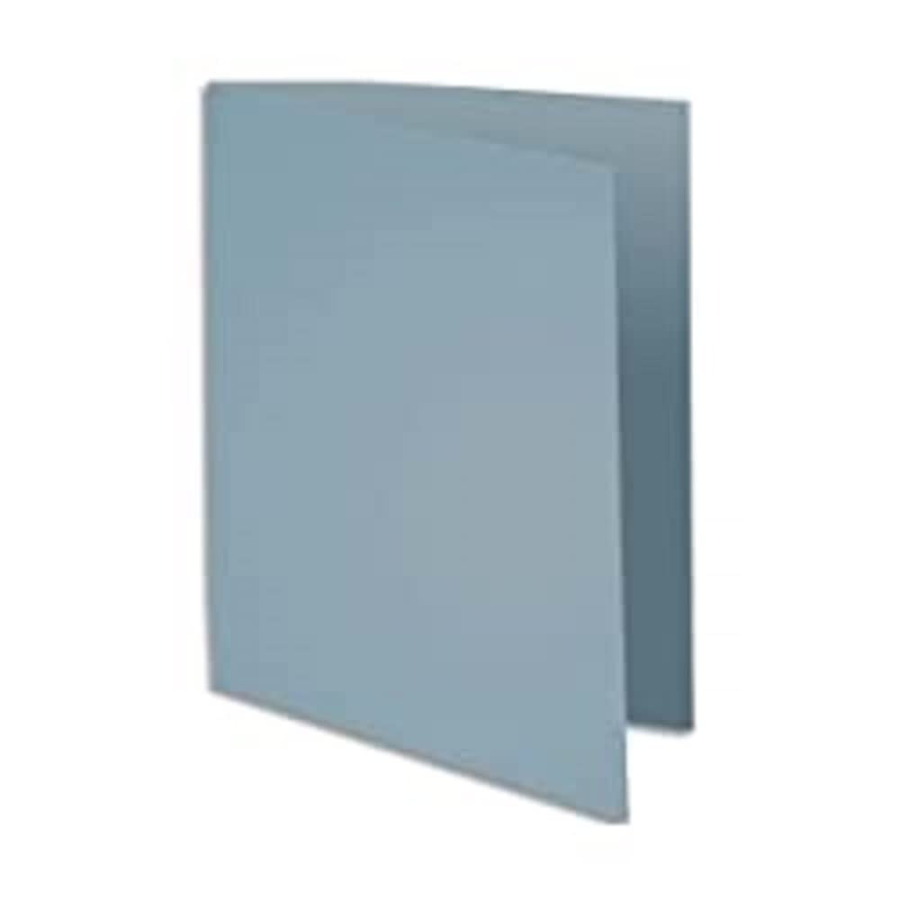 Exacompta - Ref 210009E - Rocks Square Cut Folder - 240 x 320mm in Size, Suitable for Holding A4 Documents, 210gsm Coloured Card - Grey Colour (Pack of 100)