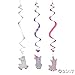 Lil’ Llama Hanging Swirl Decorations - 12 ct