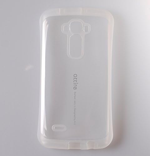 Premium Strong TPU Cover [Slim Fit] Vibrant Color Bumper Flexible Soft Gel Case [Shock Absorption] LG G Flex 2 (Transparent)
