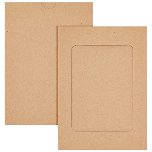 Juvale 50 Pack Cardboard Picture Frames, 4x6 DIY Photo Hanging Kit with