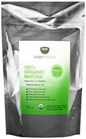Finest Matcha Green Tea Powder, 100% Organic Ceremonial Grade Japanese Matcha - Antioxidant Powerhouse - Detox, Burn Fat & Increase Energy, 1.4oz (40g) (Premium Trial Size)