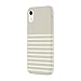 kate spade new york Clocktower Grey/Cream Feeder Stripe Case for iPhone XR - Protective Hardshell