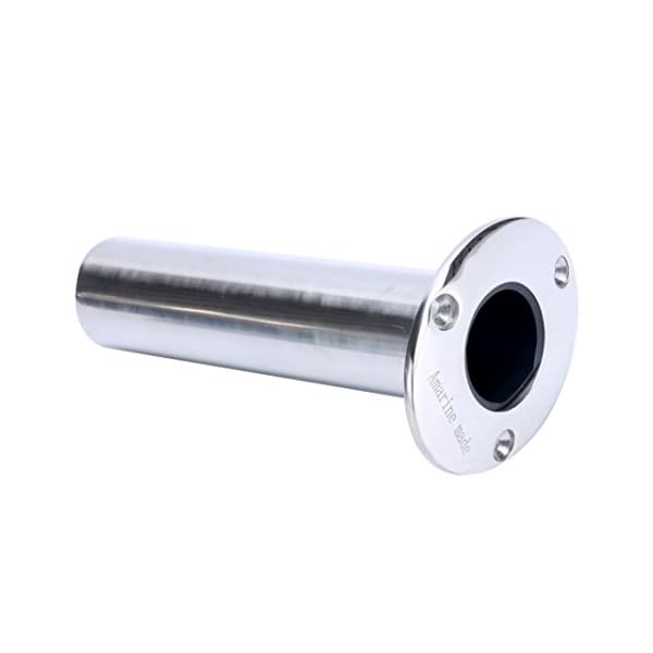 Set-of-2-Amarine-made-Heavy-Duty-Stainless-Steel-316-Deluxe-Rod-Holders-with-Drain-Flush-Mount-Fishing-Rod-Pole-Holders-90-Degree