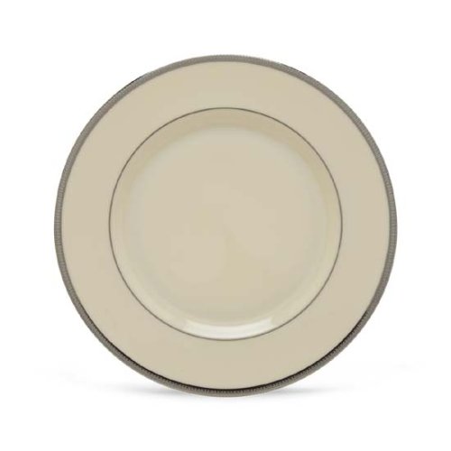 Lenox Tuxedo Platinum Ivory China Salad Plate