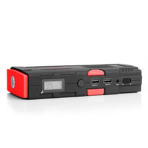 16500mAh Multifunctional Portable Car Battery,Car Jump Starter Portable External Battery Charger - Emergency Auto Heavy Duty Jumper for Sedan Truck,Van,SUV, Laptop and More (Black)