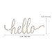 Hello Wood Sign Home Décor Wall Art Unfinished 30.5x12.7x0.4cm - 12x4.9 Inch
