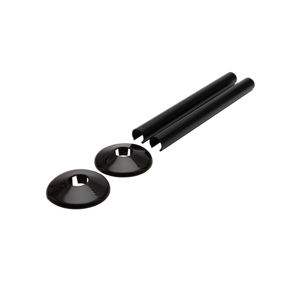 Talon Snappit Radiator Pipe Covers & Collars - BLACK