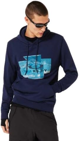 Oakley Mens Metal Solar Rail Crew Sweatshirt, Blackout, XX-Large