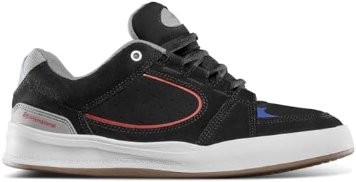 Amazon.com | eS Skateboard Shoes Two Nine 8 Black/Red Size 8
