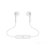 ZONEPAN Upgraded S6 Bluetooth Headphones,Wireless Headphones Bluetooth 4.1 Earbuds with Mic Sport Stereo Headset,Sweatproof Earphones,headsets,6-8 hours battery performance,better sound quality(White)