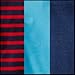 Lucky Cotton 1X1 Rib Boxer Briefs - 3 Pack (161PB06) XL/Sapphire/Stripe/Niagra