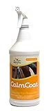 Calm Coat Natural Fly Repellent for Horses Dogs & Cats - Daily Citronella Spray Ointment - Easier Than Masks or Sheets - Mosquito & Insect Control - 32 oz