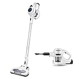 MOOSOO Cordless Vacuum Cleaner Strong 15Kpa 30mins with Advanced Brushless Motor LED 2500mAh 8-Cell Battery 2-in-1 Handheld Stick Vacuum