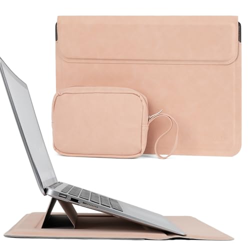 Allinside Laptop-Hülle für MacBook Pro 14 Zoll 2021-2026/MacBook Air 13 Zoll 2010-2017/MacBook Pro 13 Zoll 2010-2015, wasserdichte PU-Hülle mit Stände