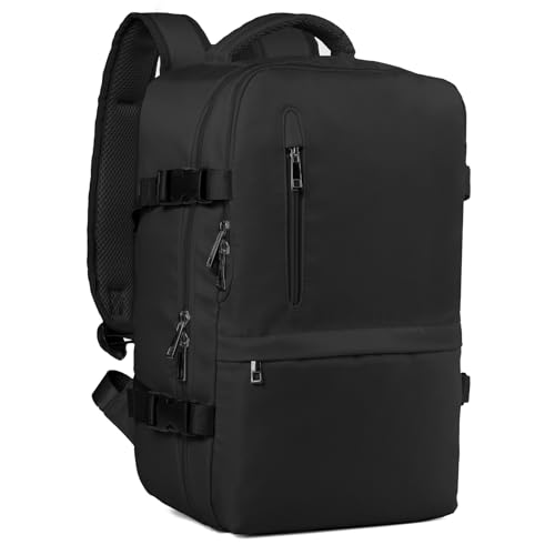 Mochila 40x30x20, Mochilas Cabina para Ryanair 40x20x30cm Maletas De Viaje Mujer Hombre Equipaje De Mano 40x30x20 Bolsa Viaje 24l con Orificio De Carga Y Bolsillo Antirrobo