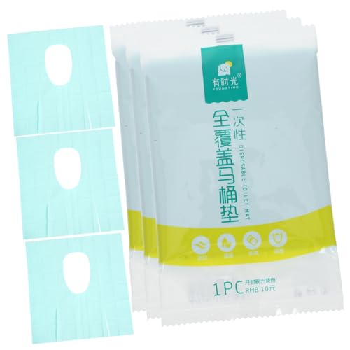 Yardwe 10pcs Disposable Toilet Seat Covers for Camping Toilets Portable Raised Seat Accessories