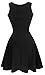 Héloïse de Sy Women's A-Line Sleeveless V-Neck Pleated Little Cocktail Party Dress