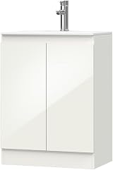 BELOFAY Denvor White 600mm Floor Standing Vanity Unit with Basin view 7
