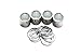 Yellow Jacket Premium Skateboard Bearings, Pro Longboard Bearings, 608, ABEC 9, Washers and Spacers, Bomber Blue (Pack of 8)