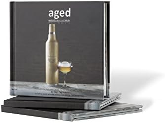 Oak Bottle "Aged" Cocktail Recipe Book, Small, Black