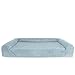 KOPEKS Deluxe Orthopedic Memory Foam Sofa Lounge Dog Bed - Small - Grey