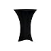 Your Chair Covers 30-inch Highboy Cocktail Fitted Spandex Table Cover, Black primary