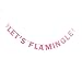 TINKSKY Let's Flamingle Bunting Banner Hawaii Party Supplier Glitter Paper Hanging Garland Decoration 3M