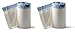 Medline Commode Liners with Absorbent Pads (Pack of 72), Perfect for use in Any Bedside Commode (2 X Pack of 72)