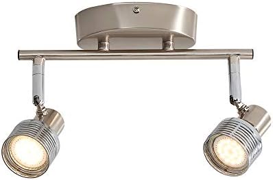 Ceiling Light Can Be Rotated, LED Ceiling Spotlight 2 Pivot Point, GU10, IP20 Waterproof, Living Room Spotlights, Modern Kitchen LED Ceiling Light, Bathroom Anti-Fog Mirror Spotlight [Energy Class A++]