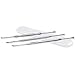 3 Pieces Stainless Steel Ear Pick with Storage Box Silver-JUNING