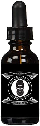 Renaissance Man Beard Company (RMBEARDCO) | Weekend Flannel | Premium Beard Oil 1 oz. Dropper Bottle - 0001