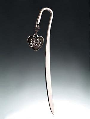 Sheet Music Heart Bookmark for Musicians