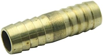 LTWFITTING Brass Barb Splicer Mender 16mm ID Hose Fitting Air Boat Fuel Hose Joine (Pack of 5), 16mm Hose ID