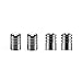 Dsycar Black Skull Style Bike Motorcycle Car Tire Valve Stem Caps - 4Pcs/Box - Black -