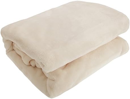 Alina Supersoft Plain Blanket/Throw (59in x 78.7in) (Cream)