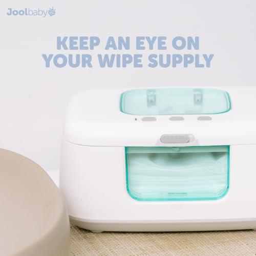 Jool Baby TinyBums Baby Wipe Warmer & Dispenser with LED Changing Light & On/Off Switch (Aqua)
