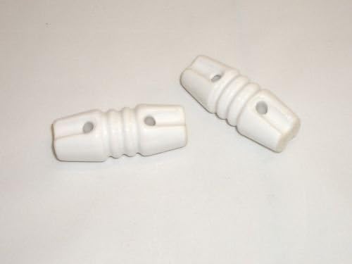 WORKMAN DOB2 CERAMIC DOG BONE ANTENNA END INSULATORS 2PC PAIR