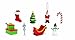 Safari Ltd. Christmas Designer TOOB - 8 Detailed Figurines: Christmas Tree, Stocking, Candy Cane, Ornament, Snowman, Sleigh, Gifts, and Santa - Educational Toy Figures For Boys, Girls & Kids Ages 3+