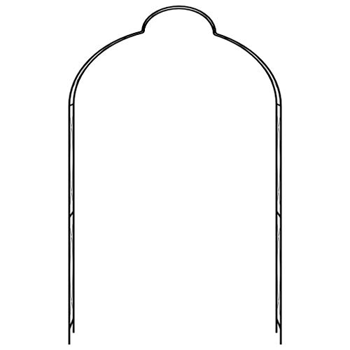 Tidyard Rosenbogen Rankgitter Rosenhilfe Pergola Spalier Tor für Rosen Blumen Garten Terrasse Metallgestell Schwarz 150… – Bild 3